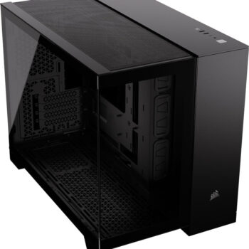 CORSAIR 2500X Small-Tower mATX Dual Chamber PC Case – Panoramic Tempered Glass