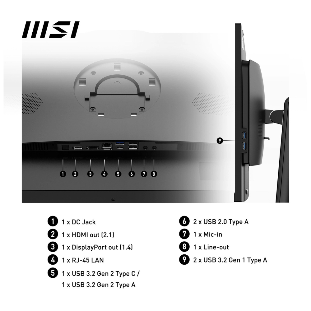 MSI Pro AP242P Intel Core i3 14100 All in One PC - Image 3